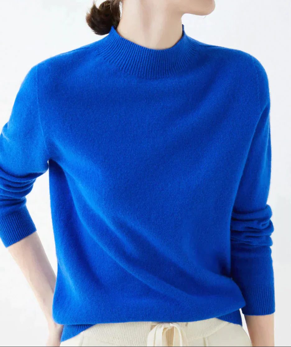Cashmere Sweater with Crew Neck for Women