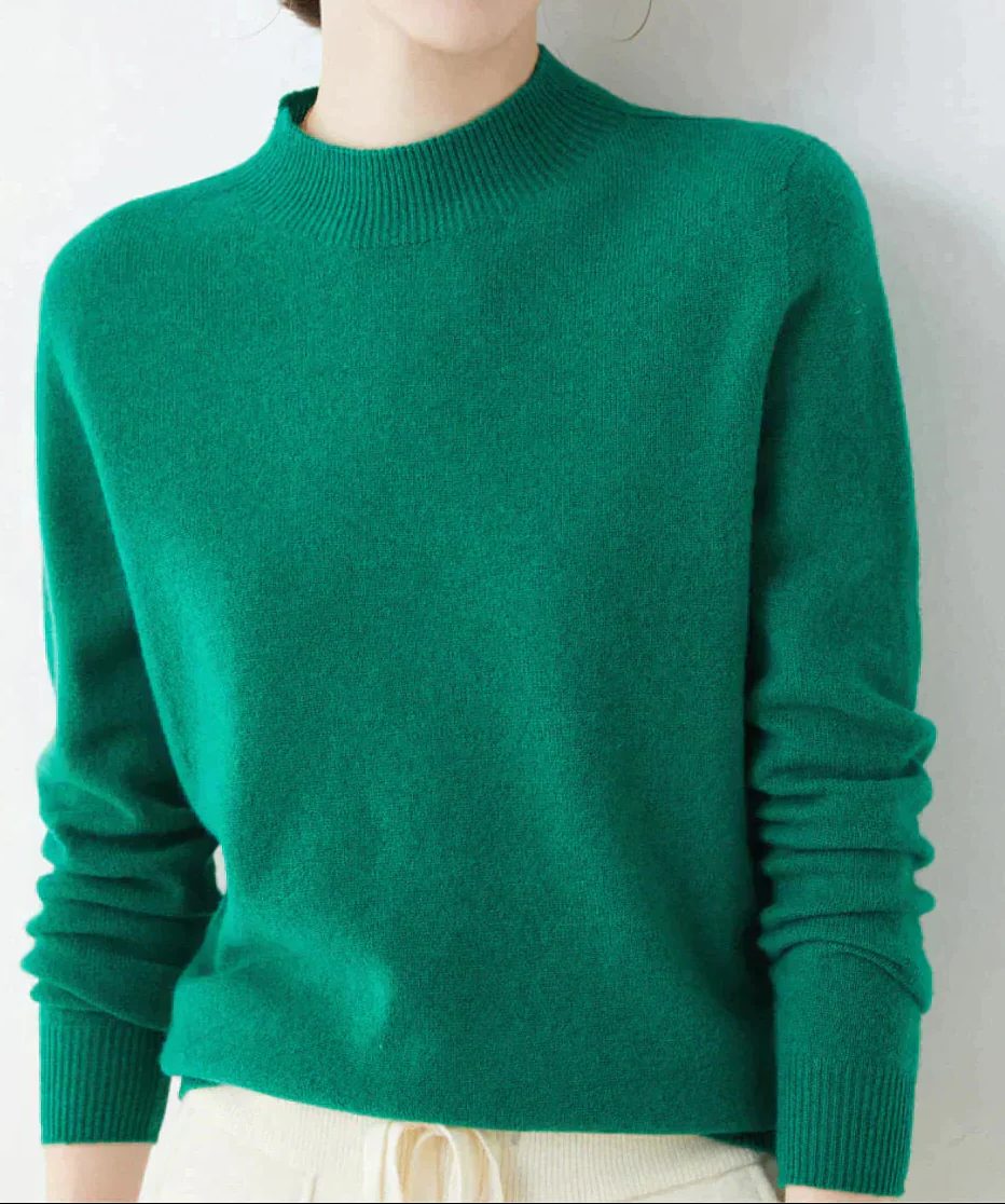 Cashmere Sweater with Crew Neck for Women