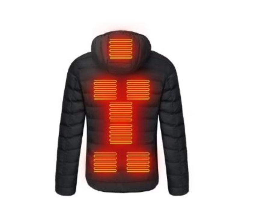 Unisex Heated Winter Jacket Adjustable 3-Level Warming Coat