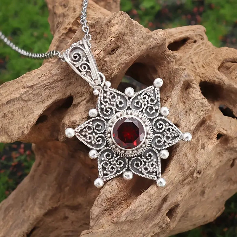 Elegant white gold necklace with subtle dangling stones