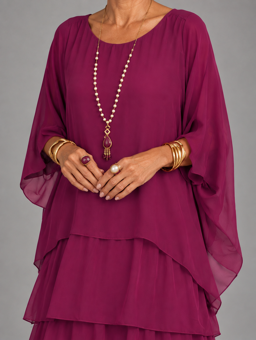 Elegant, flowing maxi dress