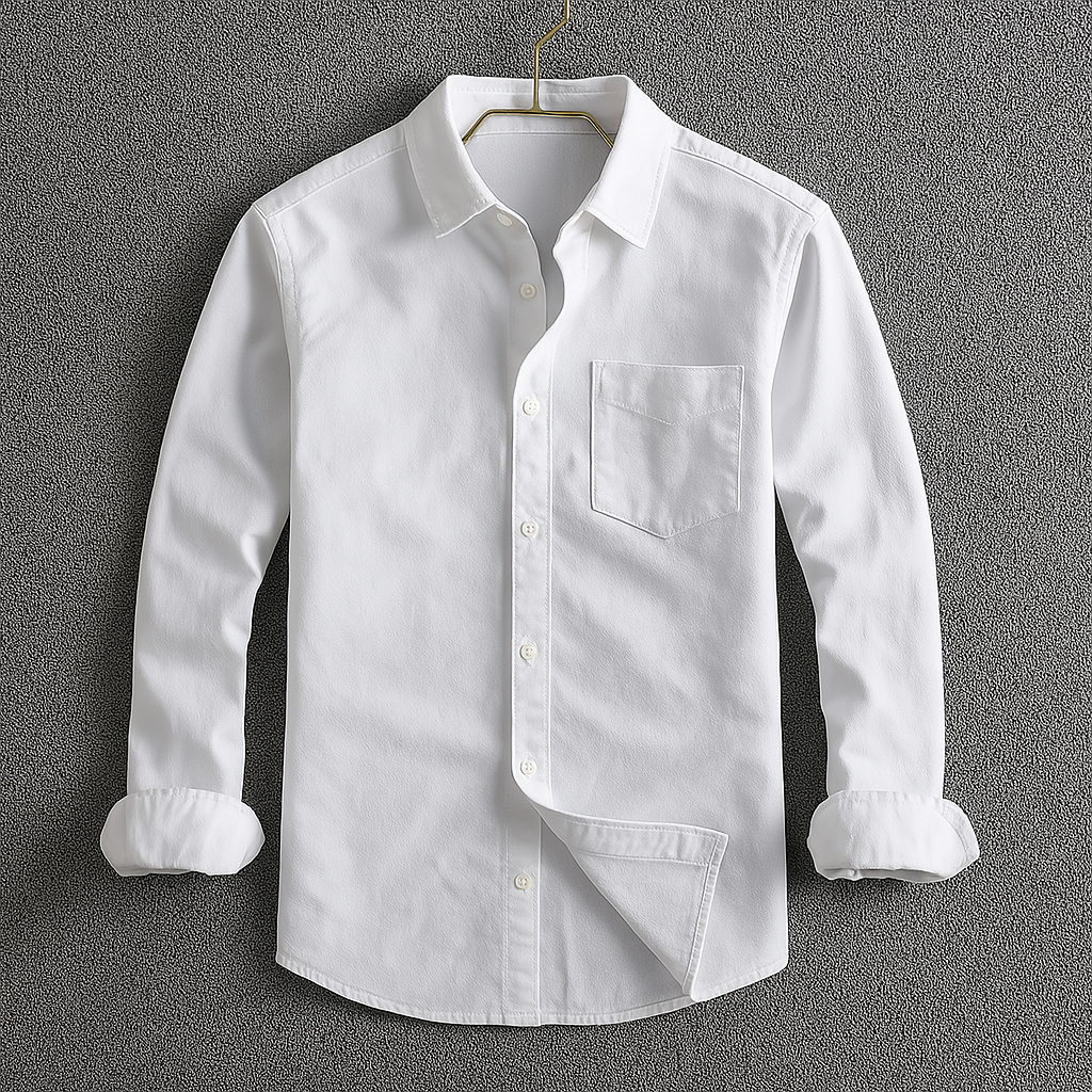 Button-Front Shirt – Classic Long Sleeve