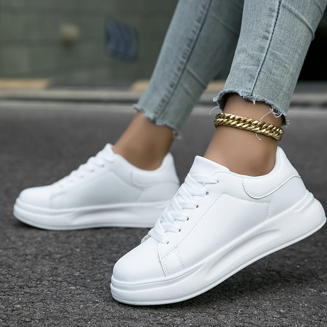 Women's Cushioned Leather Sneakers