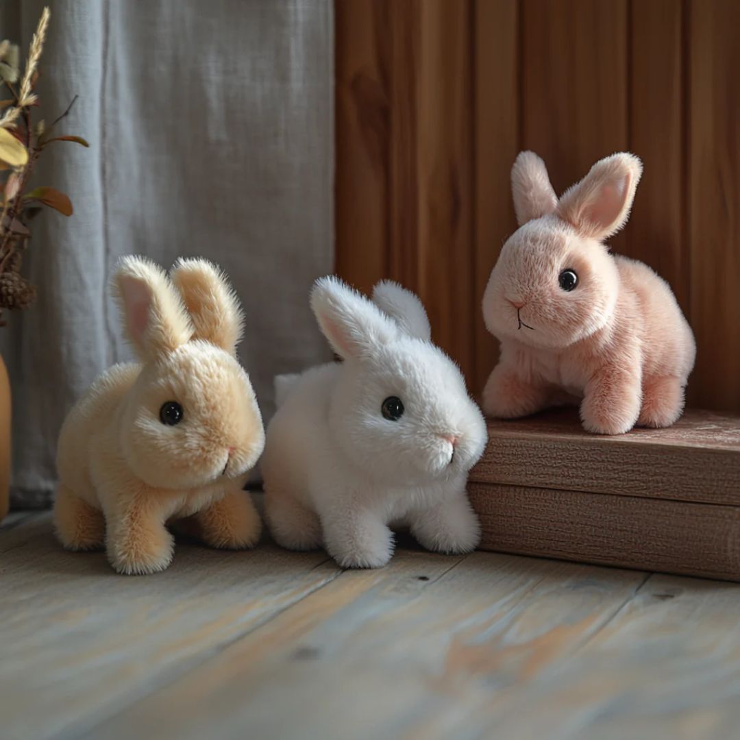 Realistic Bunny Toy Soft Interactive Animal for Children