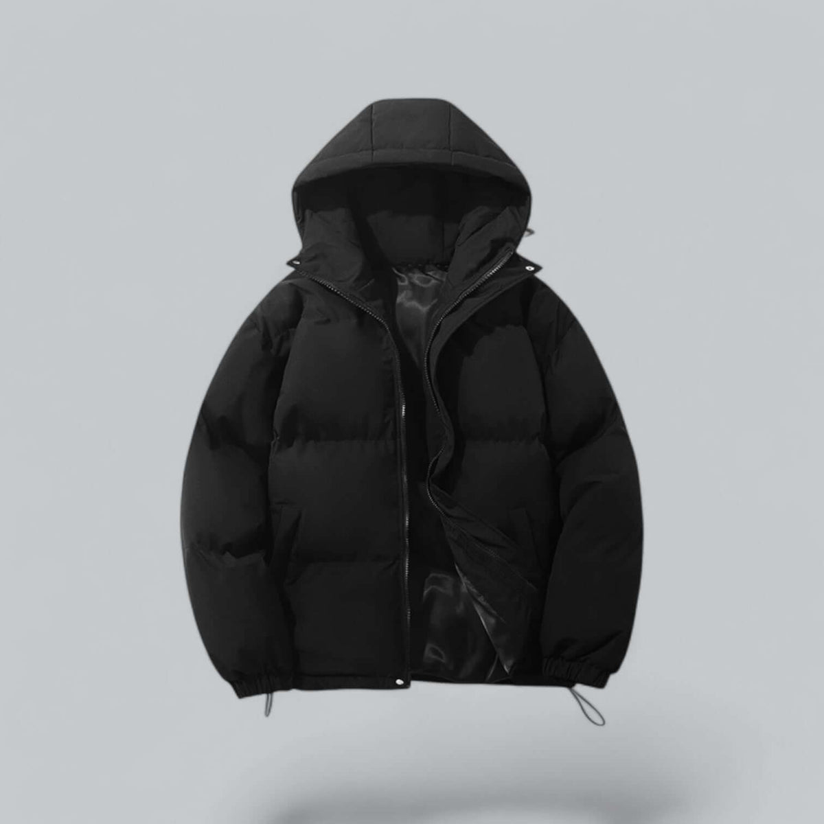 Warm Men's Winter Parka with Adjustable Hood