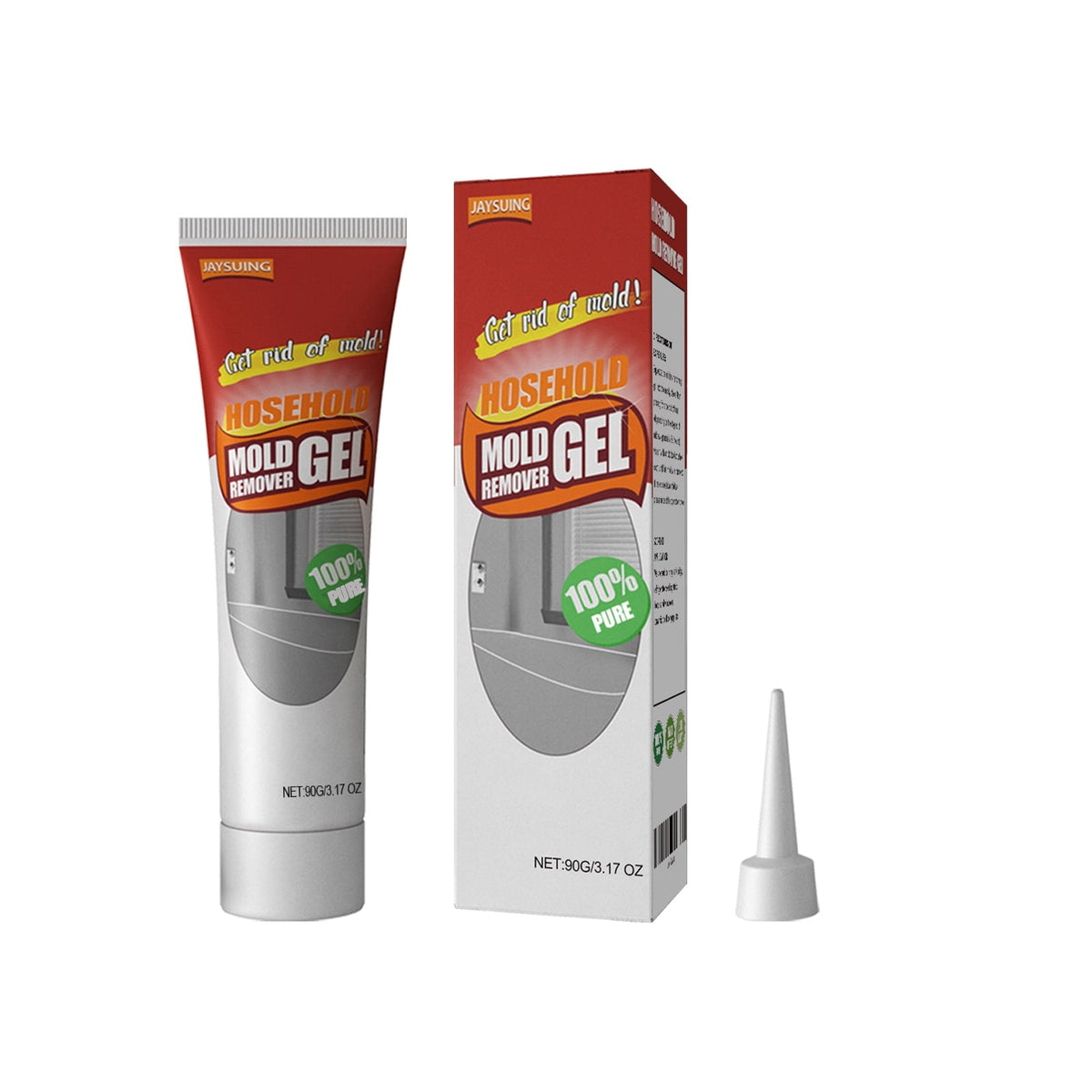 Mould and Mildew Remover Gel with Applicator Nozzle for Bathroom Tile Grout