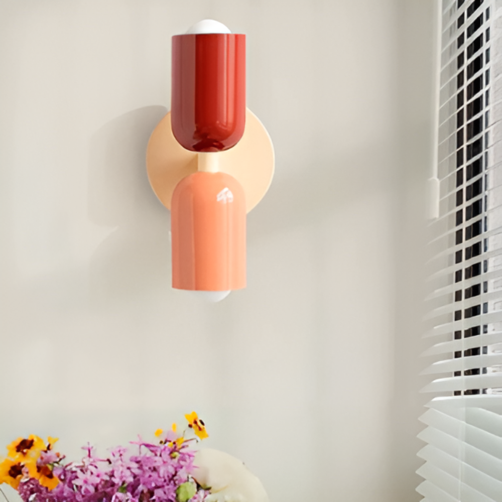 Hardwired LED Wall Lamp Contemporary Dual-Glow Design