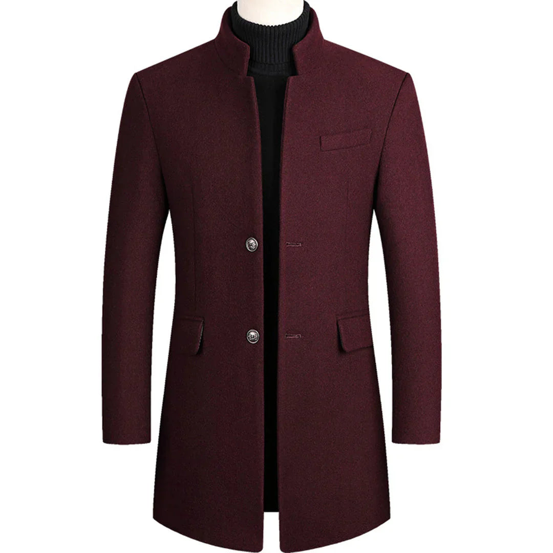 Alexander – Long Formal Men’s Coat with Timeless Elegance