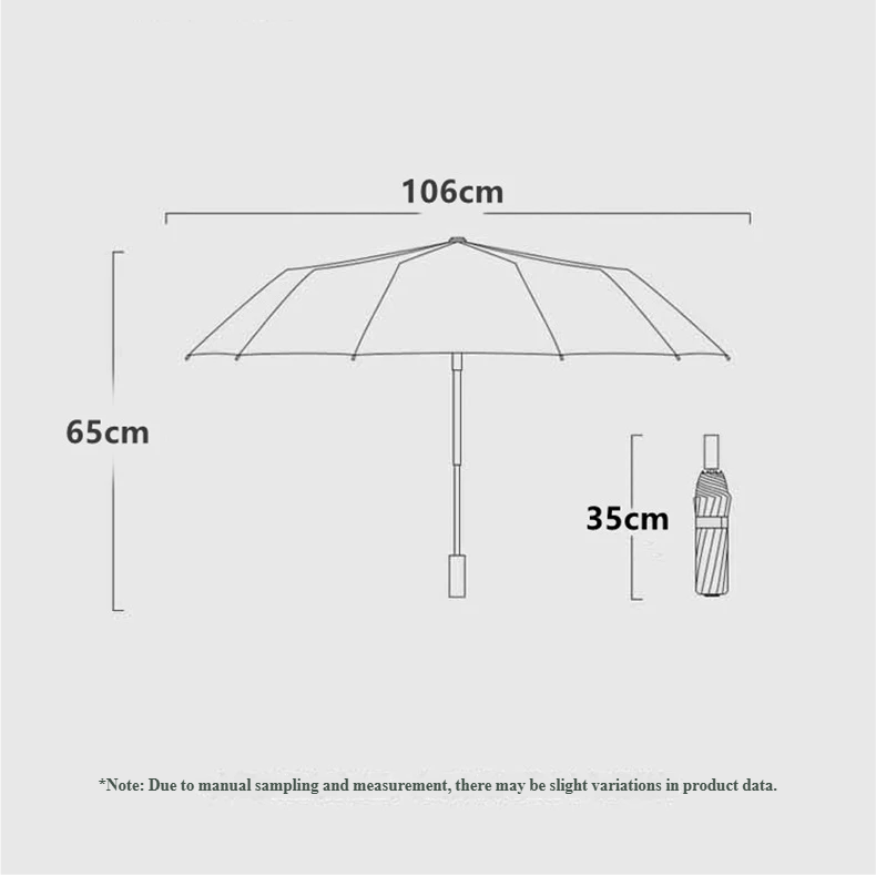 Repel Windproof Travel Umbrella with Wooden Handle and Automatic Folding