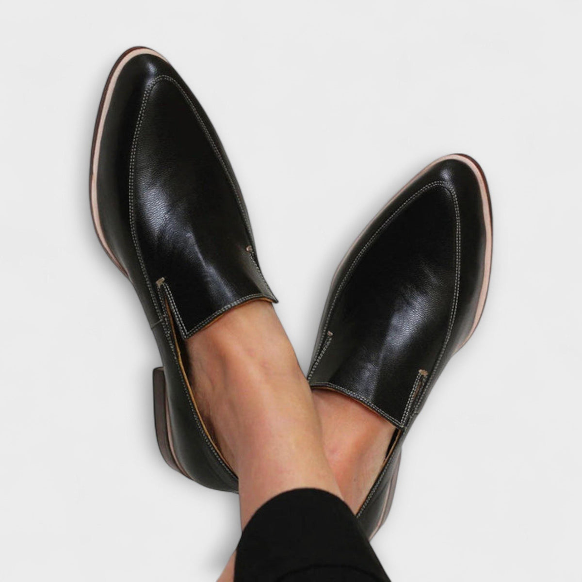 Slip-On Leather Loafers for Women