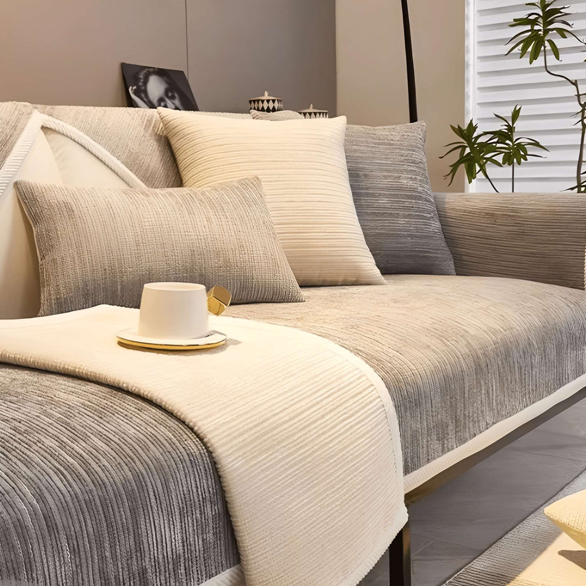 Non-Slip Protective Sofa Cover - Washable & Water-Repellent