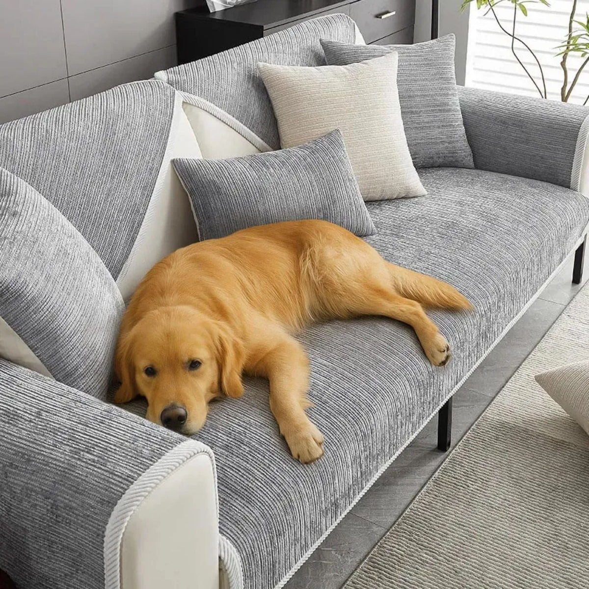Non-Slip Protective Sofa Cover - Washable & Water-Repellent