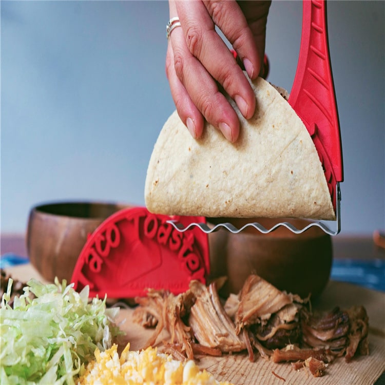 Taco Shell Maker Machine for Toasters with Tortilla Moulds and Heat-Resistant Handle