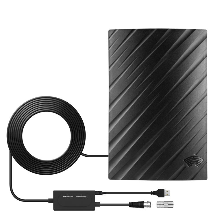 Amplified Indoor TV Antenna with Wide Signal Coverage