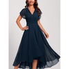 Elegant Flowing Timeless Chiffon Evening Dress