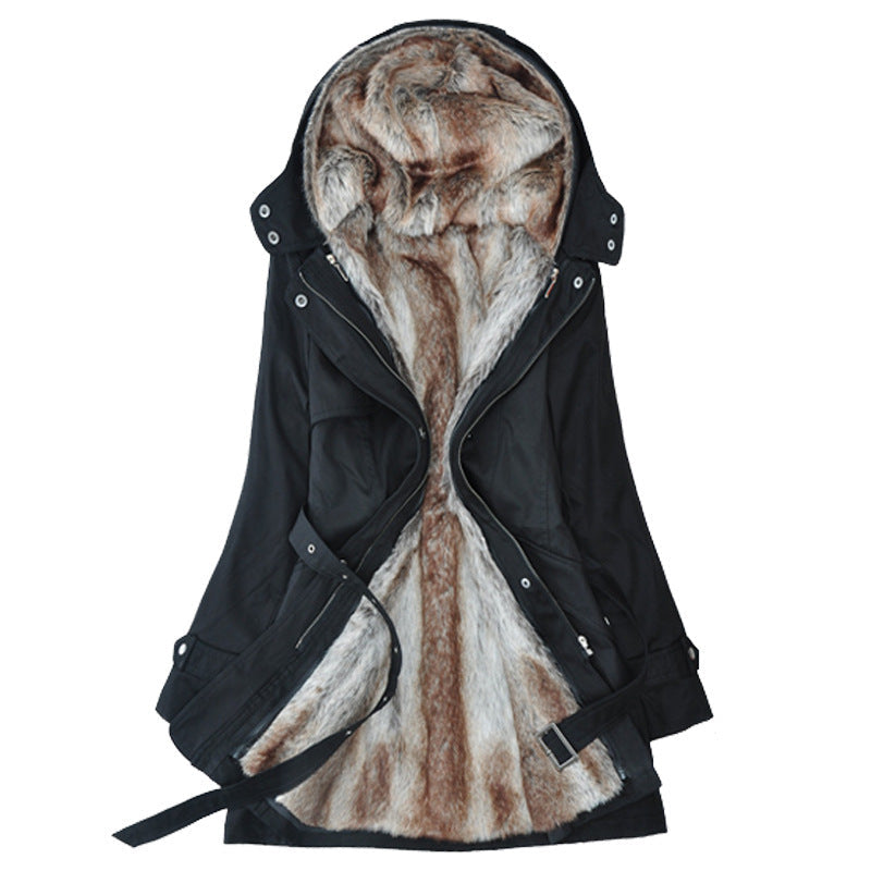 Ladies Long Winter Parka with Soft Lining of Chic and Style