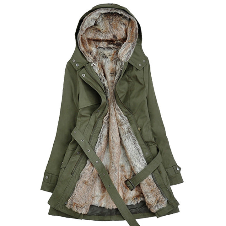 Ladies Long Winter Parka with Soft Lining of Chic and Style