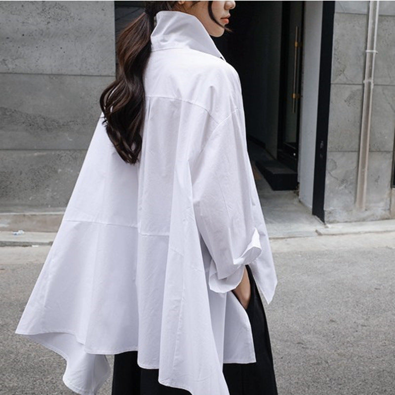 Women's Oversized Blouse with Structured Cut and Fashionable Sleeves Chic und Stil