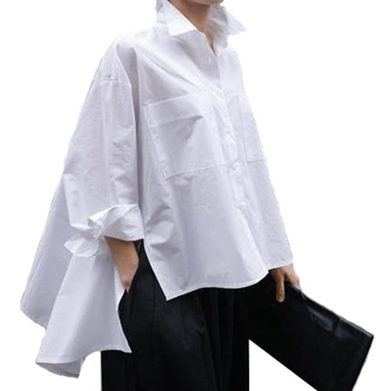 Women's Oversized Blouse with Structured Cut and Fashionable Sleeves Chic und Stil