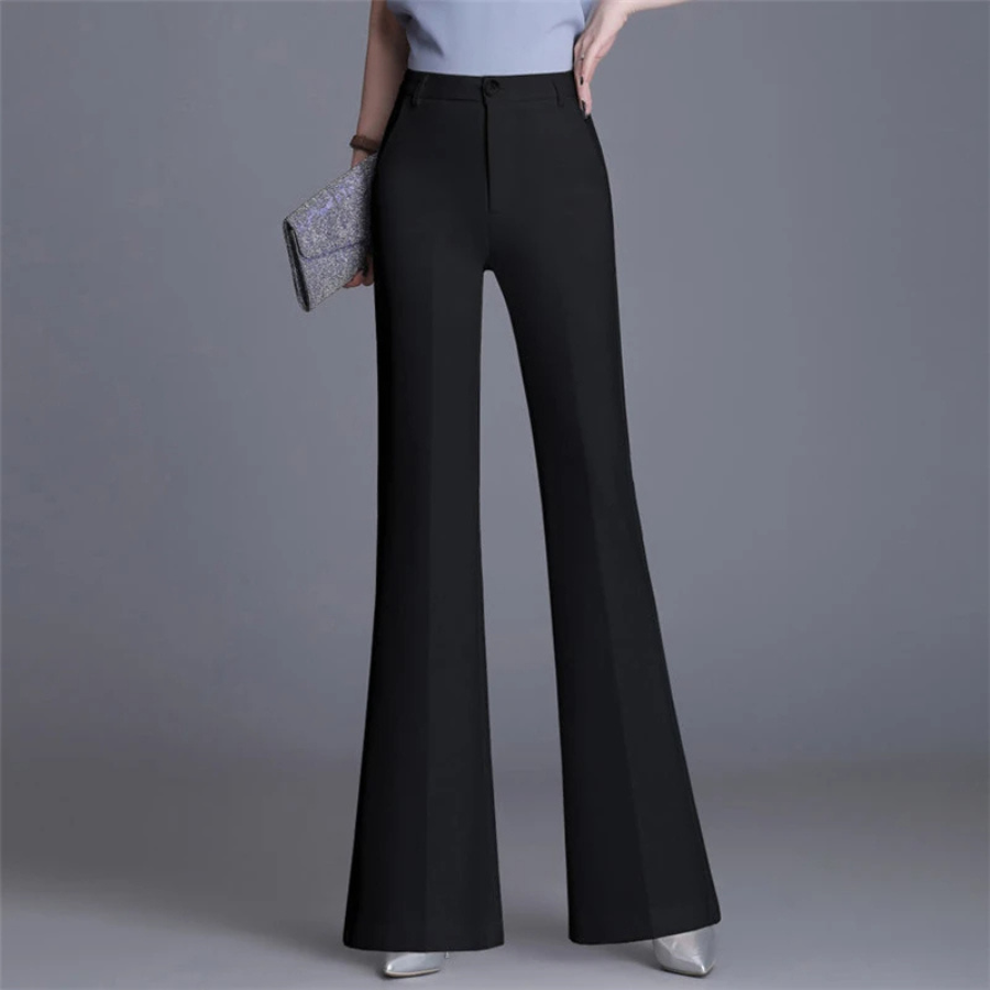Women’s Elegant Slim Fit High Waist Flared Pants