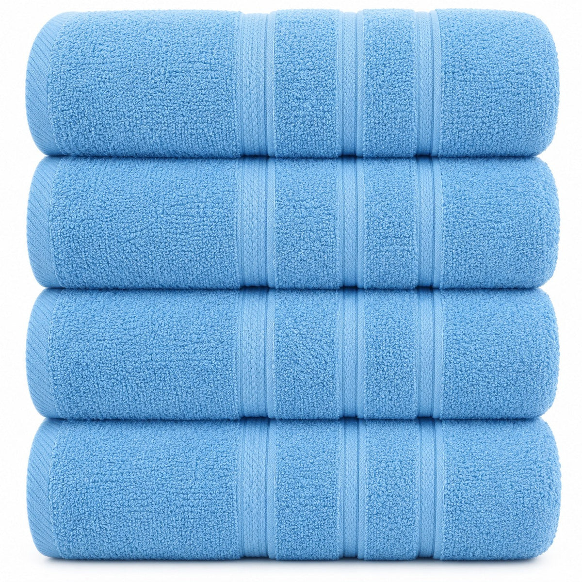 4-Piece Jumbo Bath Towel Set - Quick Dry Bathroom Towels