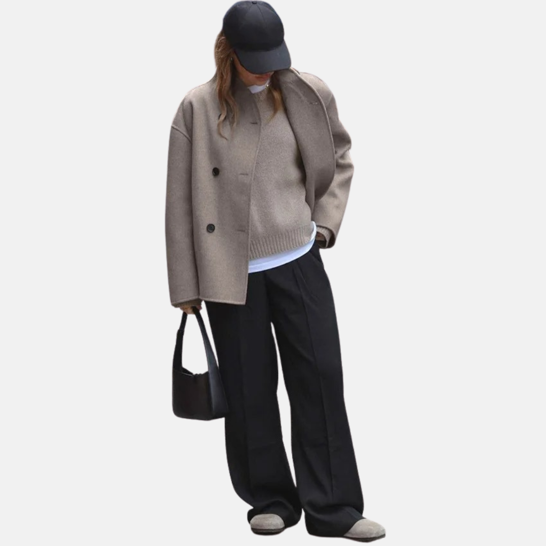 Vintage Wool-like Coat for Women