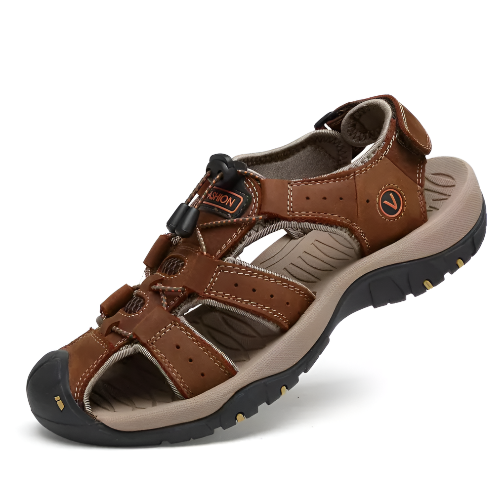 Men's Cushioned Sandals with Adjustable Straps
