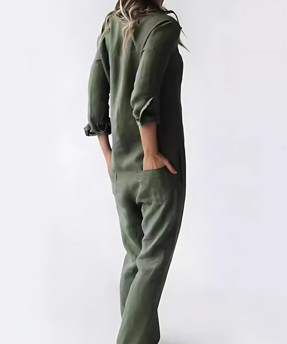 Cotton-Linen Jumpsuit for Women