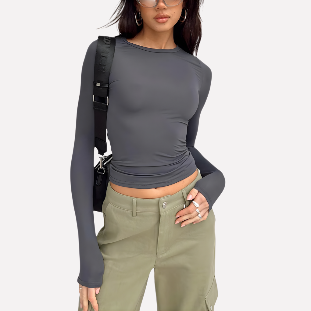 Women’s Long Sleeve Crop Top