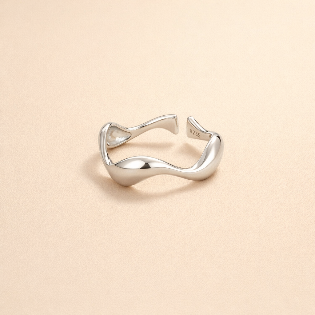 Waves - Silver Ring