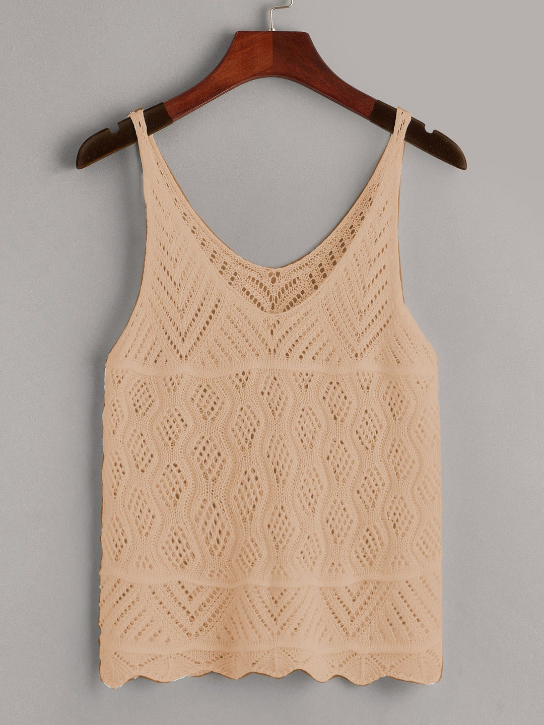 Women lightweight crochet top Lune London