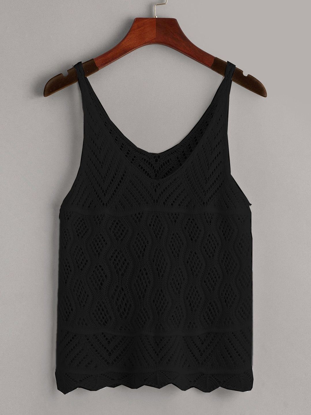 Women lightweight crochet top Lune London