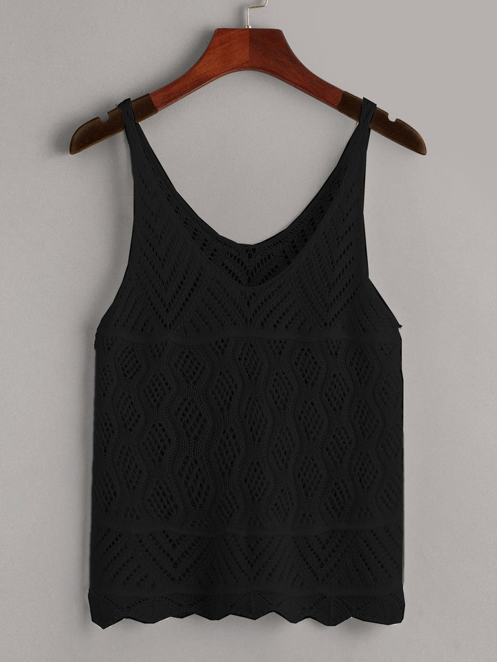 Women lightweight crochet top Lune London