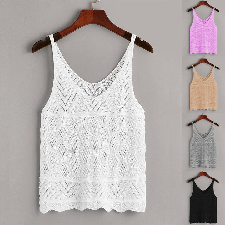 Women lightweight crochet top Lune London
