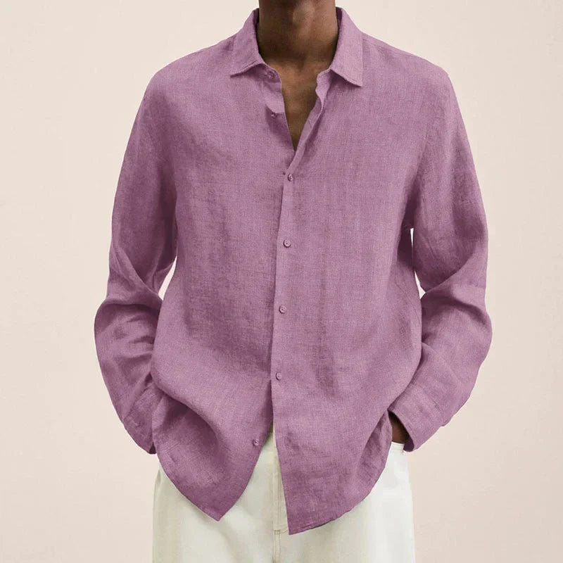 Lune London | Long Sleeve Linen Shirt for Men