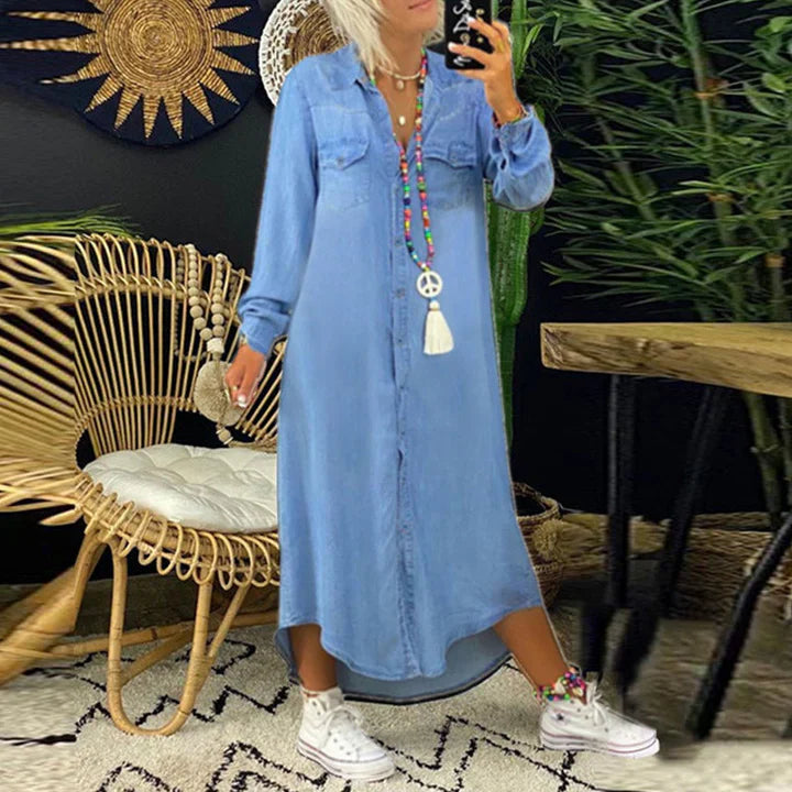 Long Sleeve Denim Dress for Effortless Everyday Style