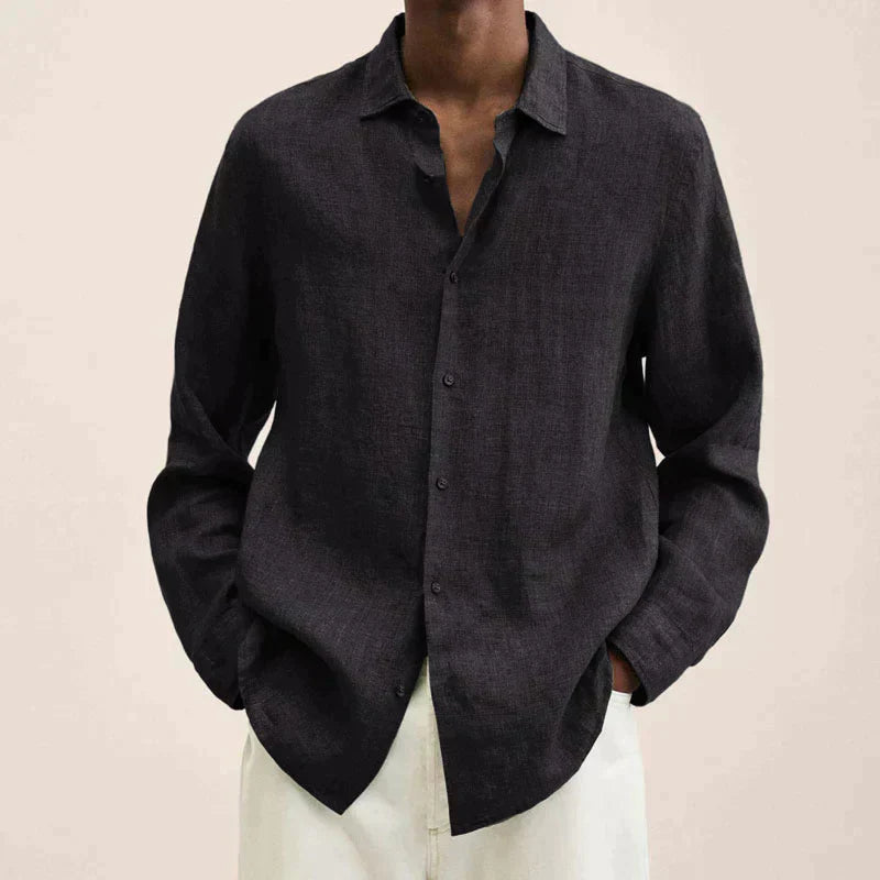 Lune London | Long Sleeve Linen Shirt for Men