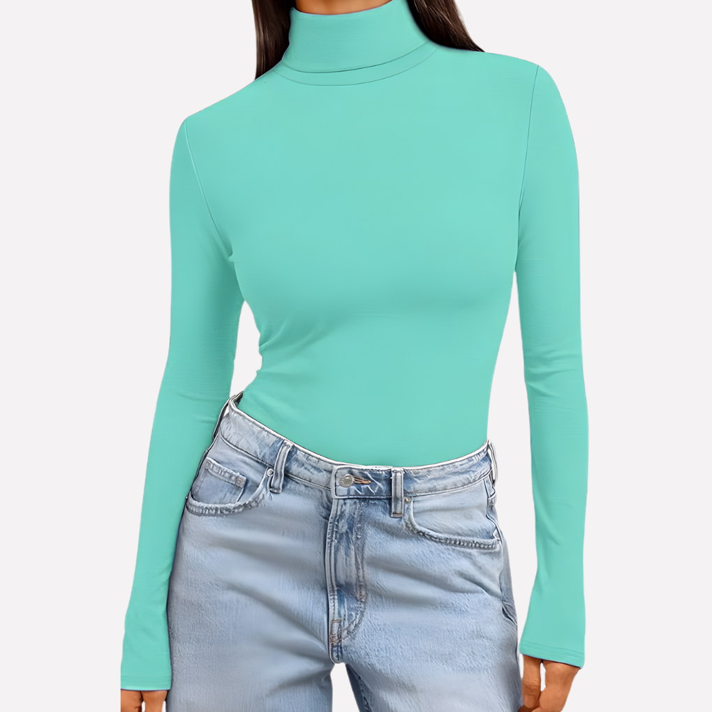 Women’s Turtleneck Long Sleeve Top