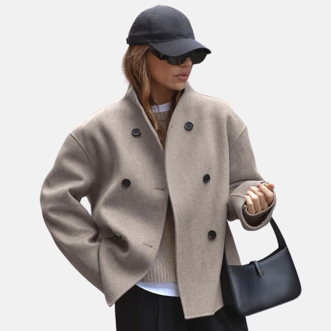 Vintage Wool-like Coat for Women