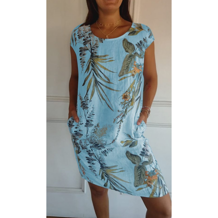Comfortable Round-Neck Dress