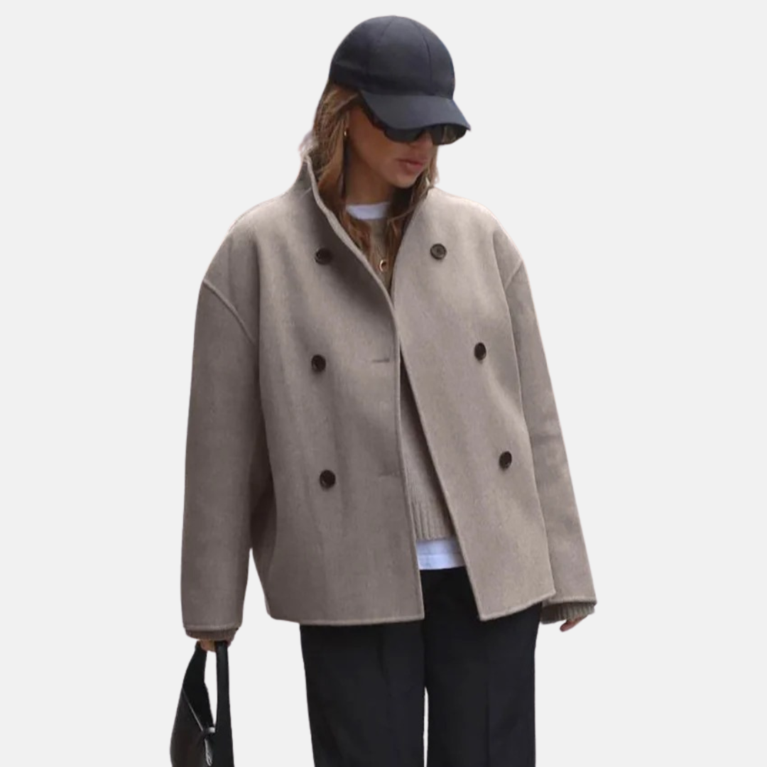 Vintage Wool-like Coat for Women