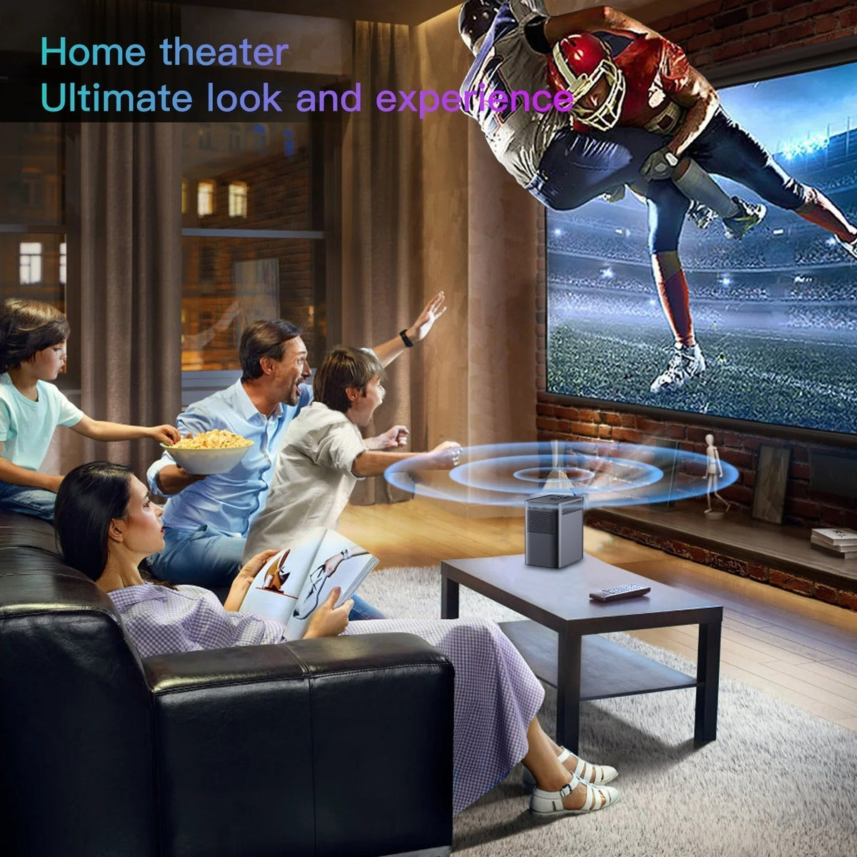 4K Ultra HD Android Projector – WiFi Streaming Enabled
