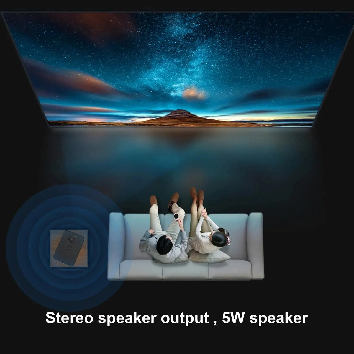 4K Ultra HD Android Projector – WiFi Streaming Enabled