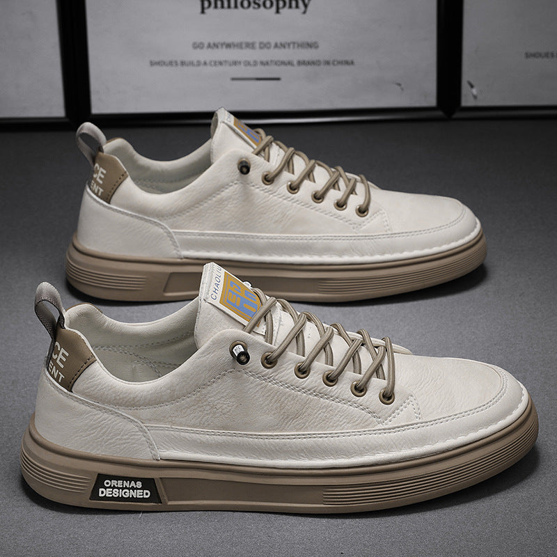 Men's Low-Top Slip-On Sneakers with Injection-Moulded Sole