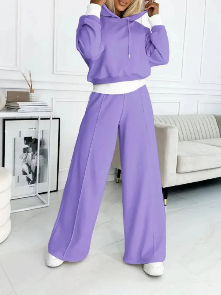 Stylish Two-Piece Jogging Lounge Set for Women