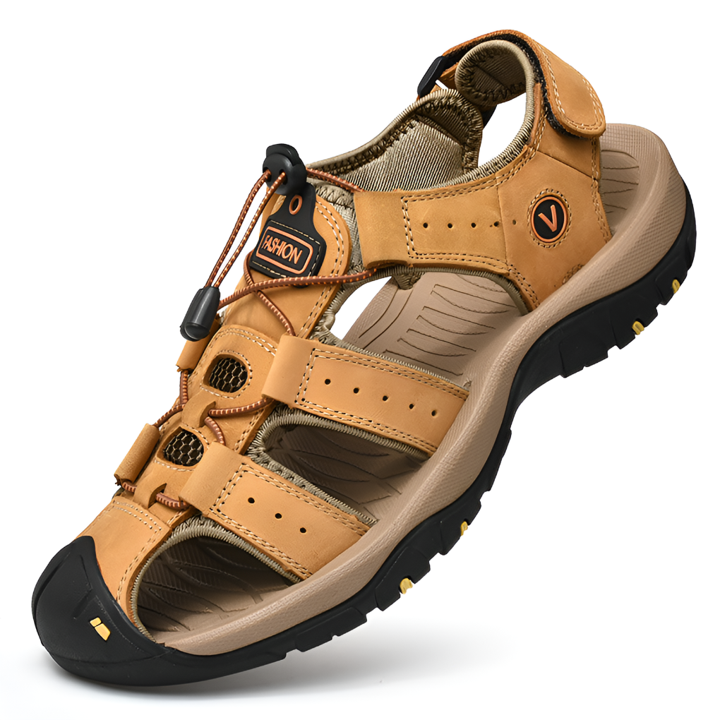 Men's Cushioned Sandals with Adjustable Straps