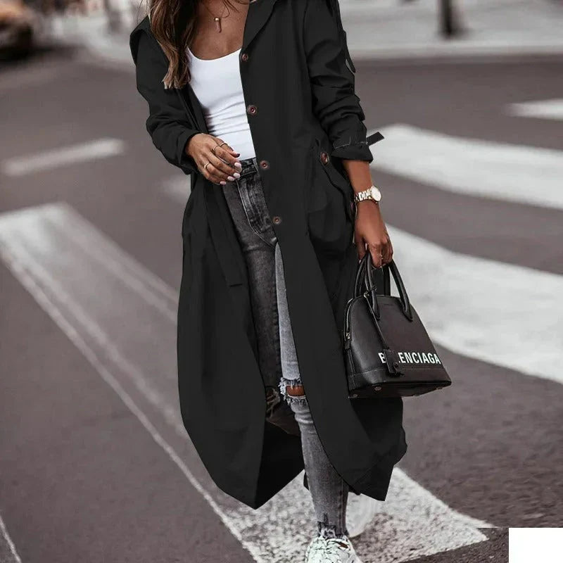 Women’s Trench Coat with Hood