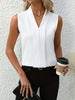 White Sleeveless Tank Top
