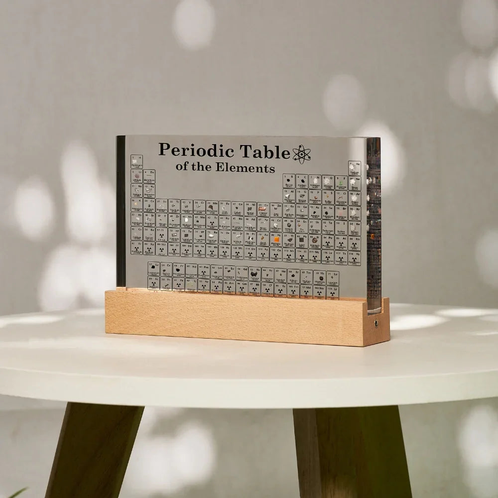 Educational Periodic Table Lamp Scientific Décor with Lighting