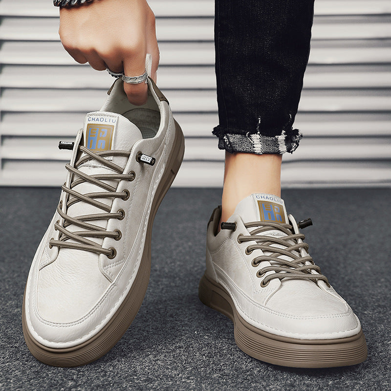 Men's Low-Top Slip-On Sneakers with Injection-Moulded Sole